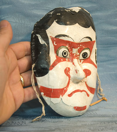 papier mache mask. Japanese papier-mache festival